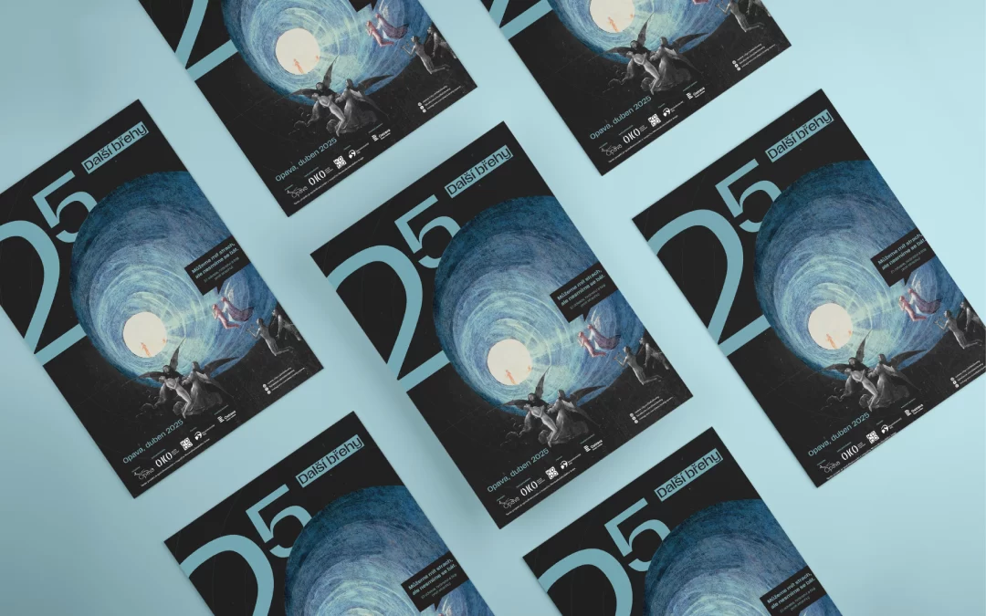 Další břehy 2025 Opava – grafika festivalu