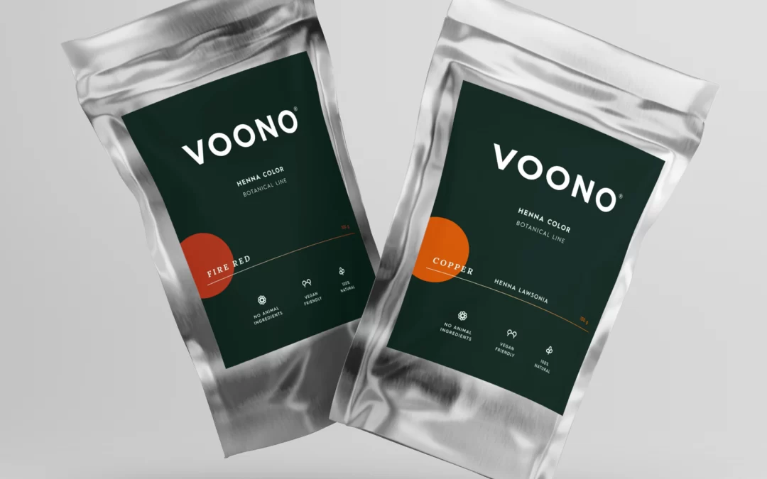 VOONO – Henna Color Botanical Line – Packaging design