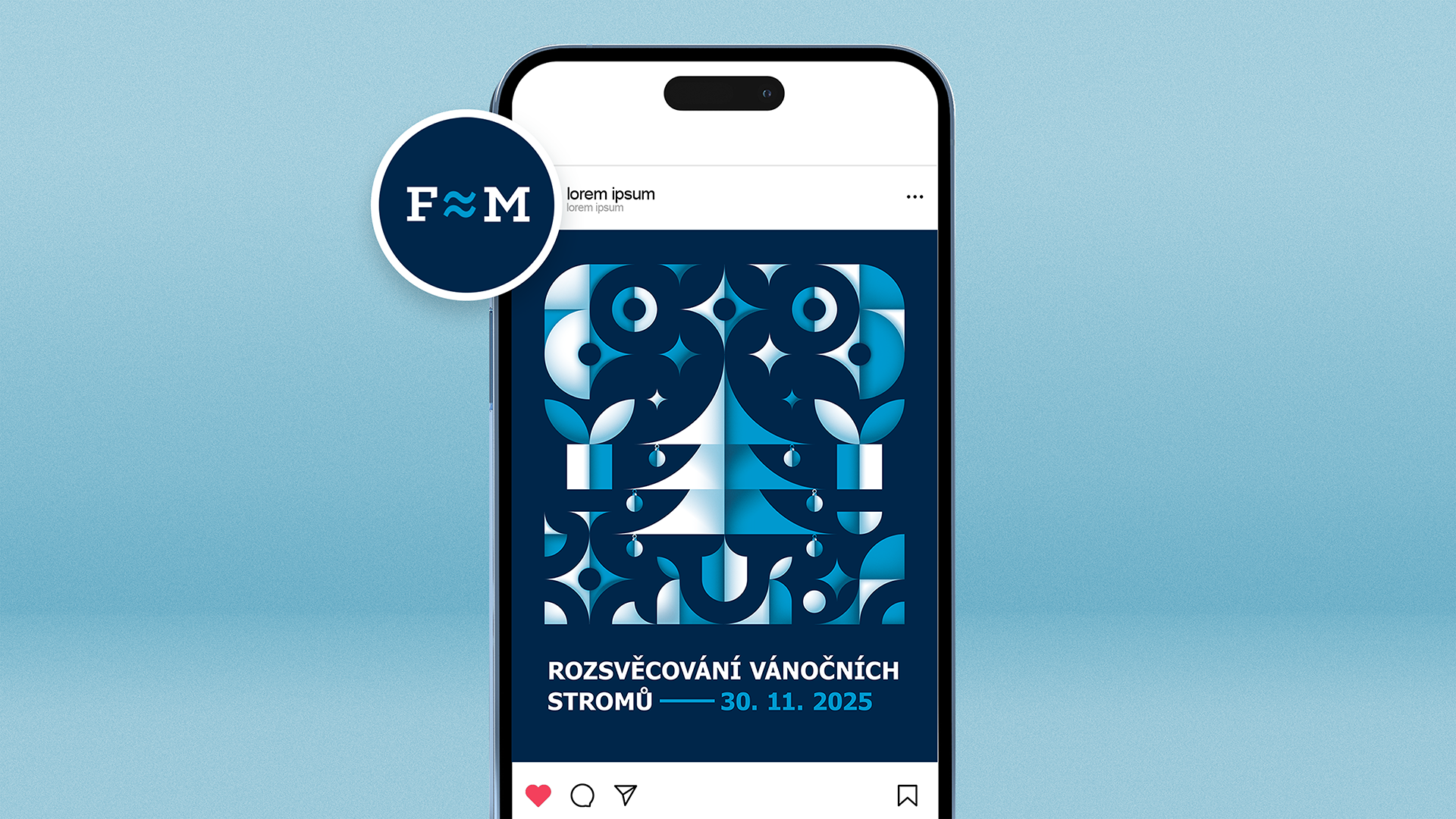 Kultura FM Grafika na Instagram – varianta A, Bauhaus styl, barevné přechody a moderní typografie