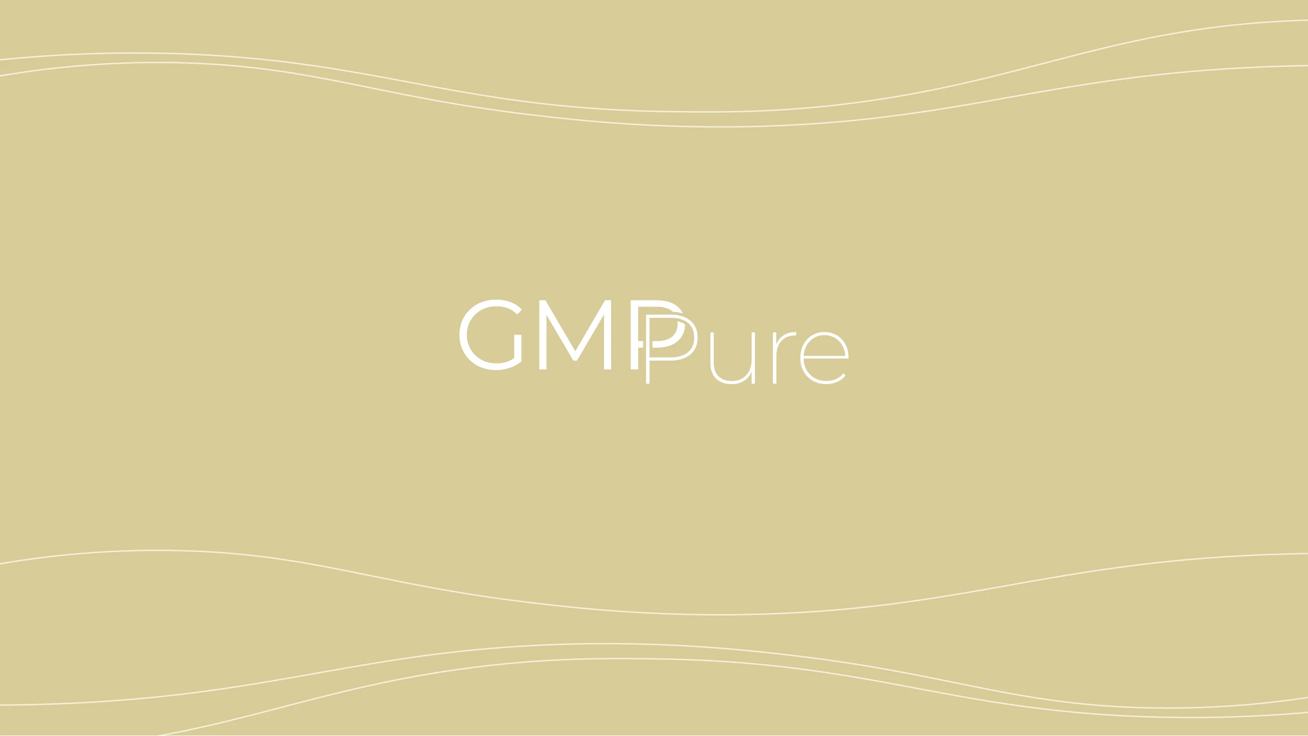 GMP Pure design znaku produktu