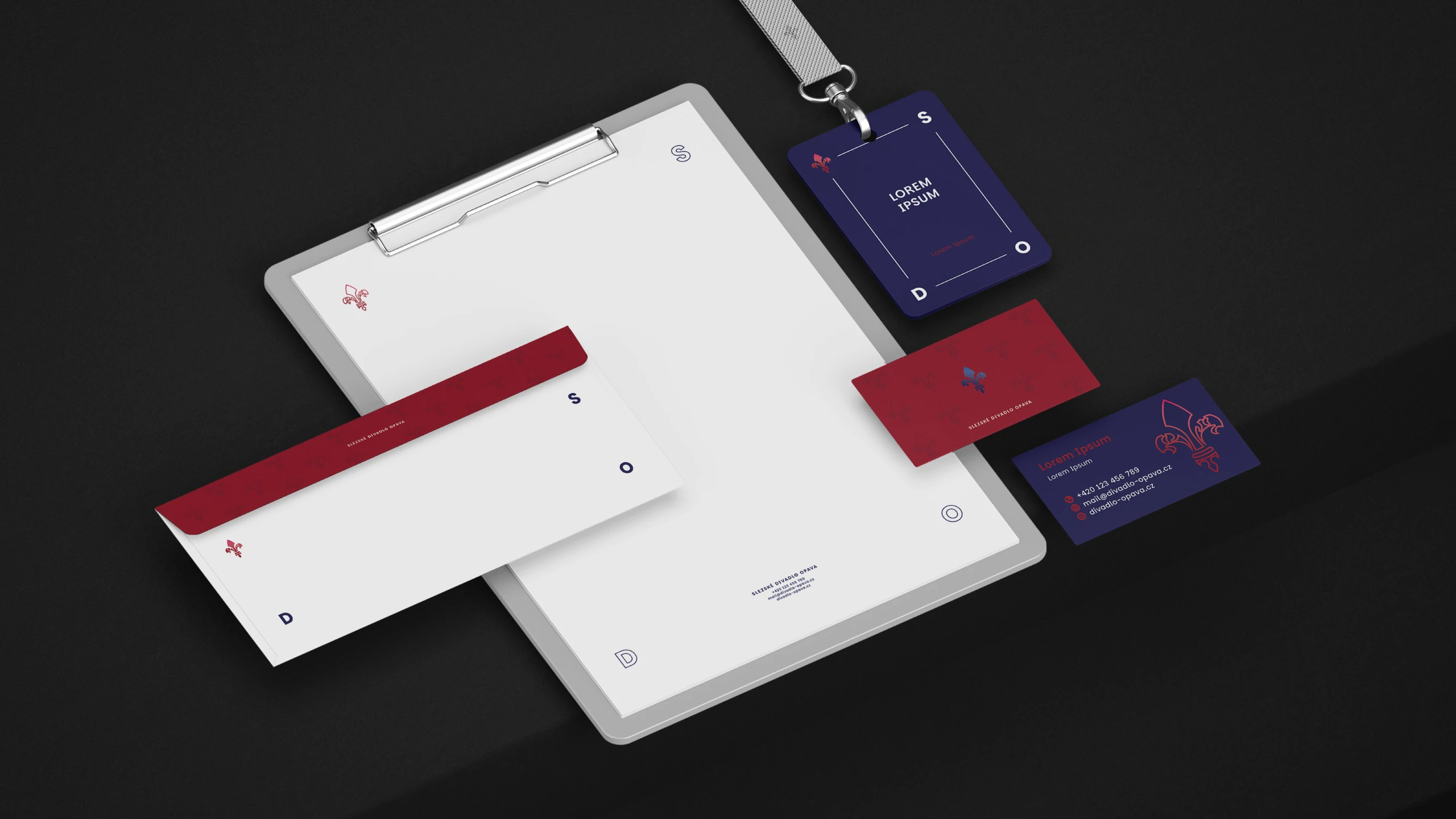 Slezské divadlo v Opavě - vizuál - 2025 - KONCEPCE REDESIGNU - branding assets Grafický design | Alexandr Ochonský