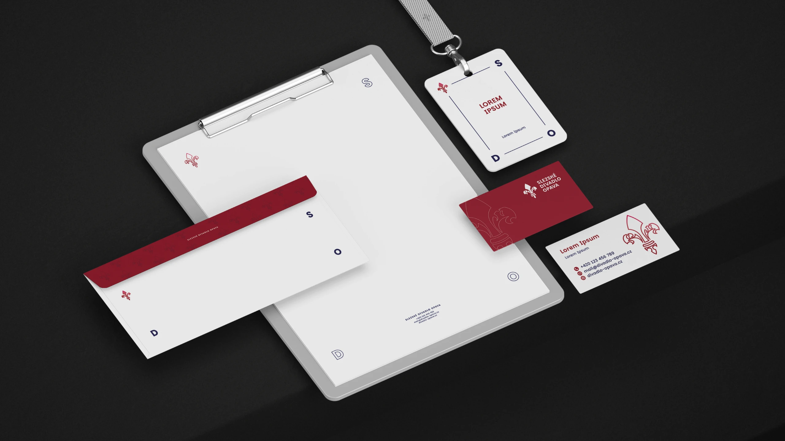 Slezské divadlo v Opavě - vizuál - 2025 - KONCEPCE REDESIGNU - branding assets Grafický design | Alexandr Ochonský