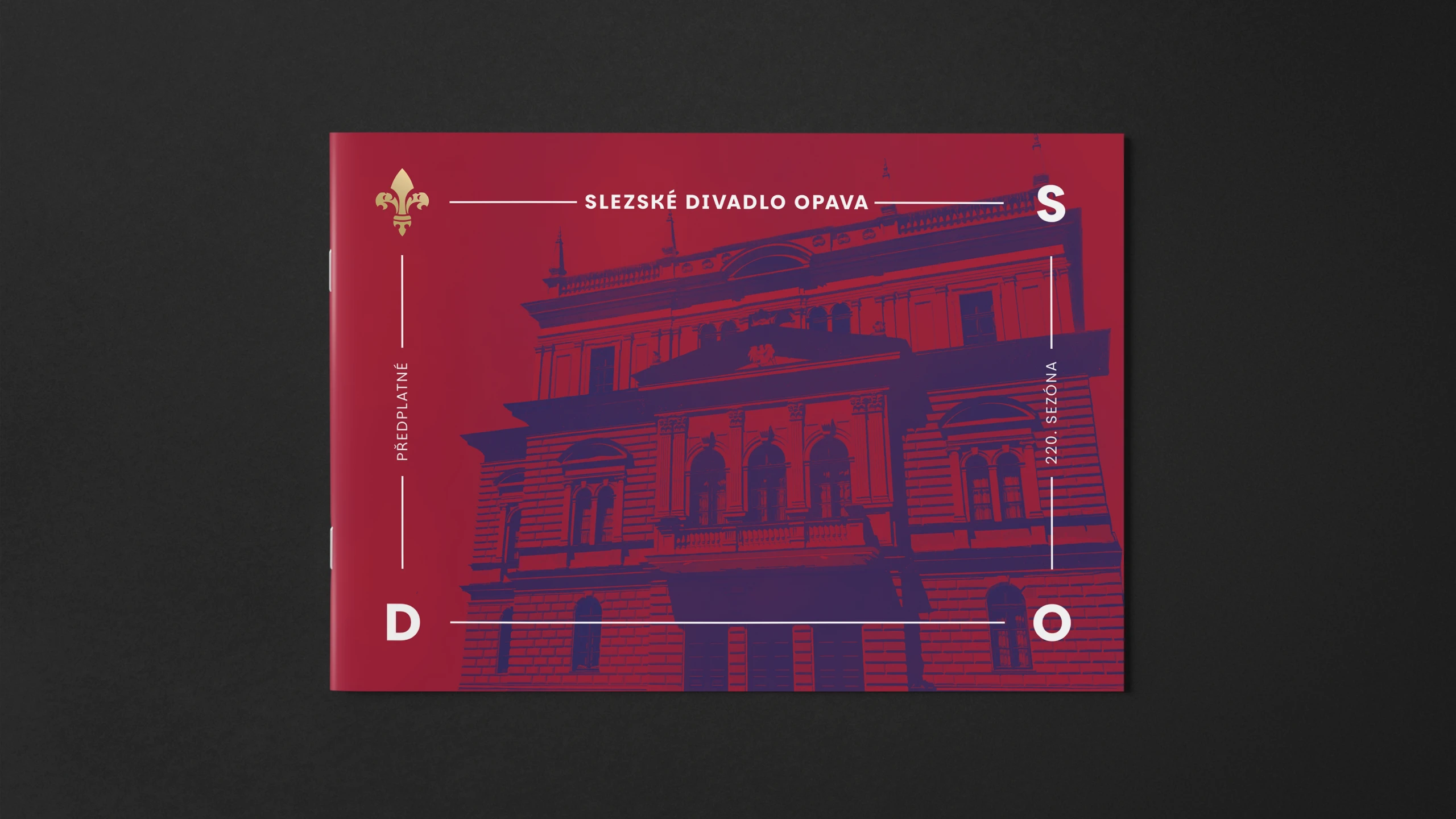 Slezské divadlo v Opavě - vizual - 2025 - KONCEPCE REDESIGNU - obálka katalogu Grafický design | Alexandr Ochonský