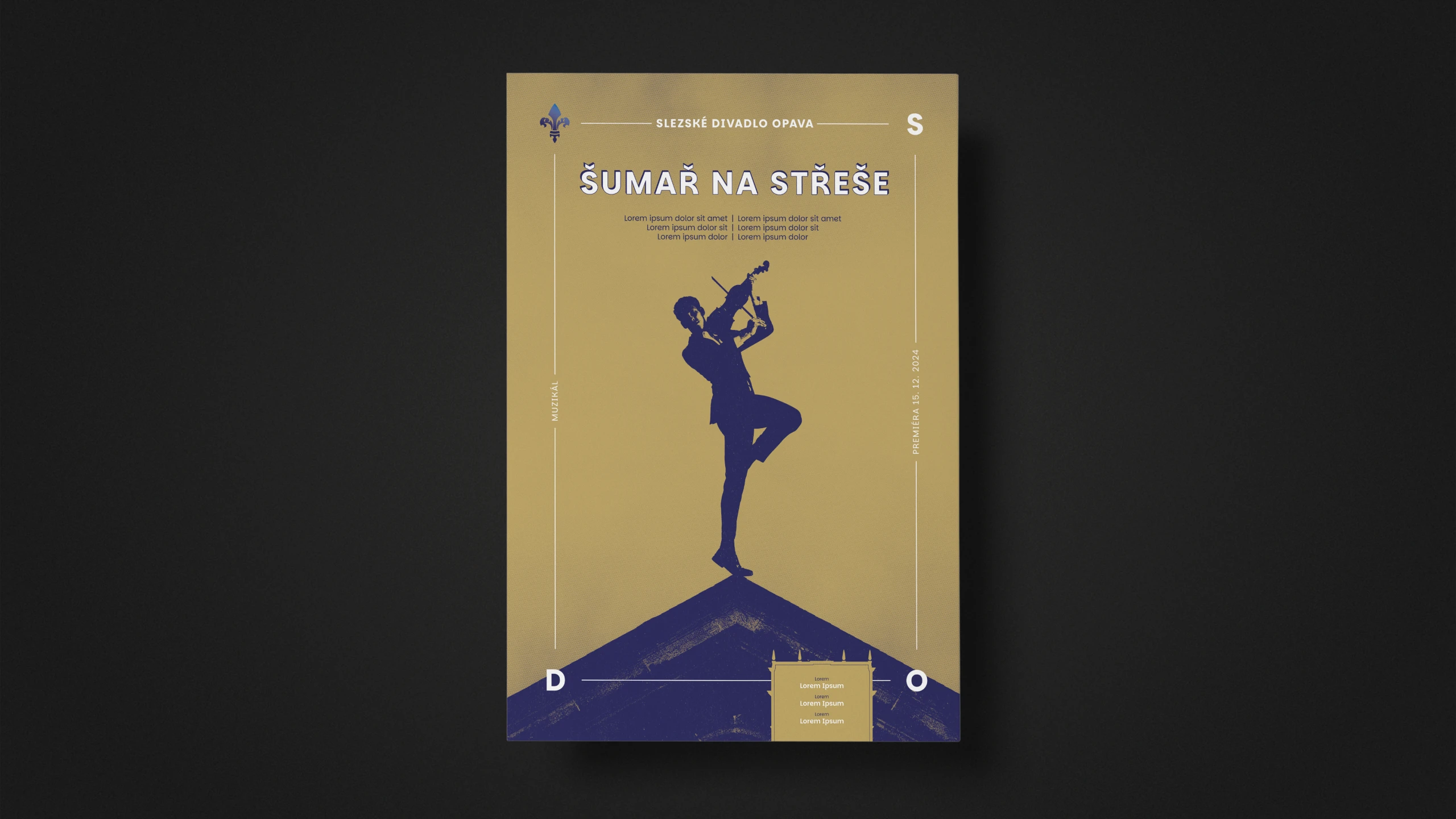 Slezské divadlo v Opavě - vizual - 2025 - KONCEPCE REDESIGNU - plakát divadlení inscenace Grafický design | Alexandr Ochonský